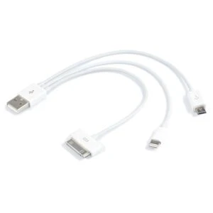 Jupio JPV1001 (Jupio  3-in-1 kabel voor PowerVault (iPhone 4, iPhone 5, Micro USB))