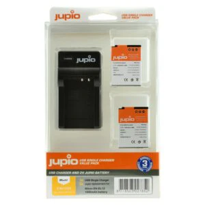 Jupio CNI1000 (Nikon Jupio Value Pack: 2x Battery EN-EL12 + USB Single Charger)