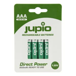 Jupio JRB-AAADP (Jupio  Rechargeable Batteries AAA 850 mAh 4 pcs DIRECT POWER VPE-10)