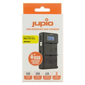 Alternative view of Jupio JDC2007 (Nikon  Jupio USB Dedicated Duo Charger LCD for Nikon EN-EL14(A))