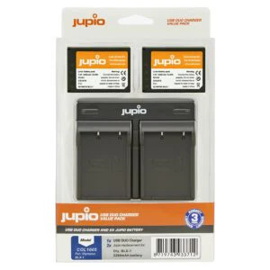 Jupio COL1005 (Olympus  Jupio Value Pack: 2x Battery BLX-1 / BLX1 2280mAh + USB Dual Charger)
