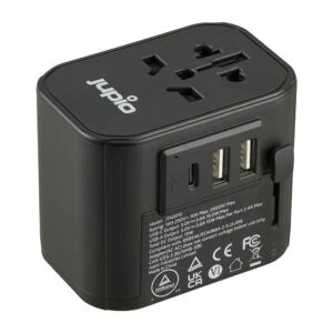 Jupio JTA0010 (Jupio Jupio Travel Adapter 2x USB-A 1x USB-C 15.5W TüV)