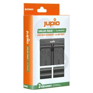Jupio CFU1002V2 (Fujifilm Jupio Value Pack: 2x batterij NP-W235 + USB dubbele oplader)