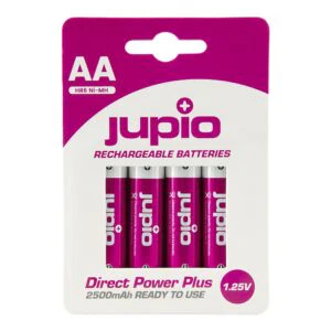 Jupio JRB-AADPP (Jupio  Rechargeable Batteries AA 2500 mAh 4 pcs DIRECT POWER PLUS)