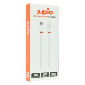 Alternative view of Jupio CAB0010 (Jupio  Jupio Flat Cable Micro USB to USB WHITE 1M)