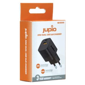 Alternative view of Jupio UDC0040 (Jupio  Jupio Dual USB (1C1A) GaN Charger 30W)