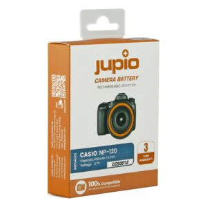 Alternative view of Jupio CCS0012 (Casio  NP-120 for Casio 600 mAh)