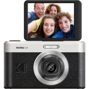 Alternative view of Kodak C1 Compact Camera Tiltable Scherm Black Kit