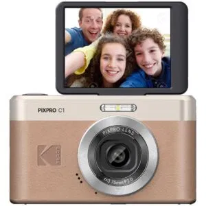 Alternative view of Kodak C1 Compact Camera Tiltable Scherm Brown
