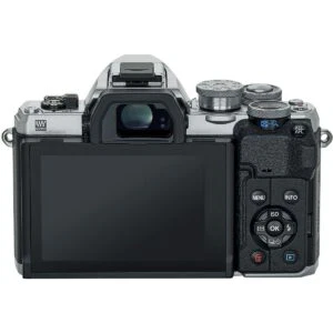 Alternative view of Olympus E-M10 IV Silver Body