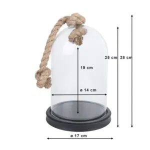 Alternative view of Clayre Eef Stolp 6GL3367 Zwart 17x28 cm