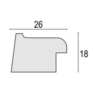 Alternative view of Zep Fotolijst PL968A Nuoro A 15x20 cm
