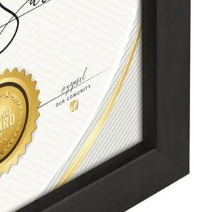 Alternative view of Zep V4721B Certificate Black 21x29,7 cm